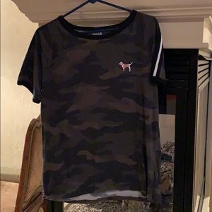 PINK Large Camo Legging Tee